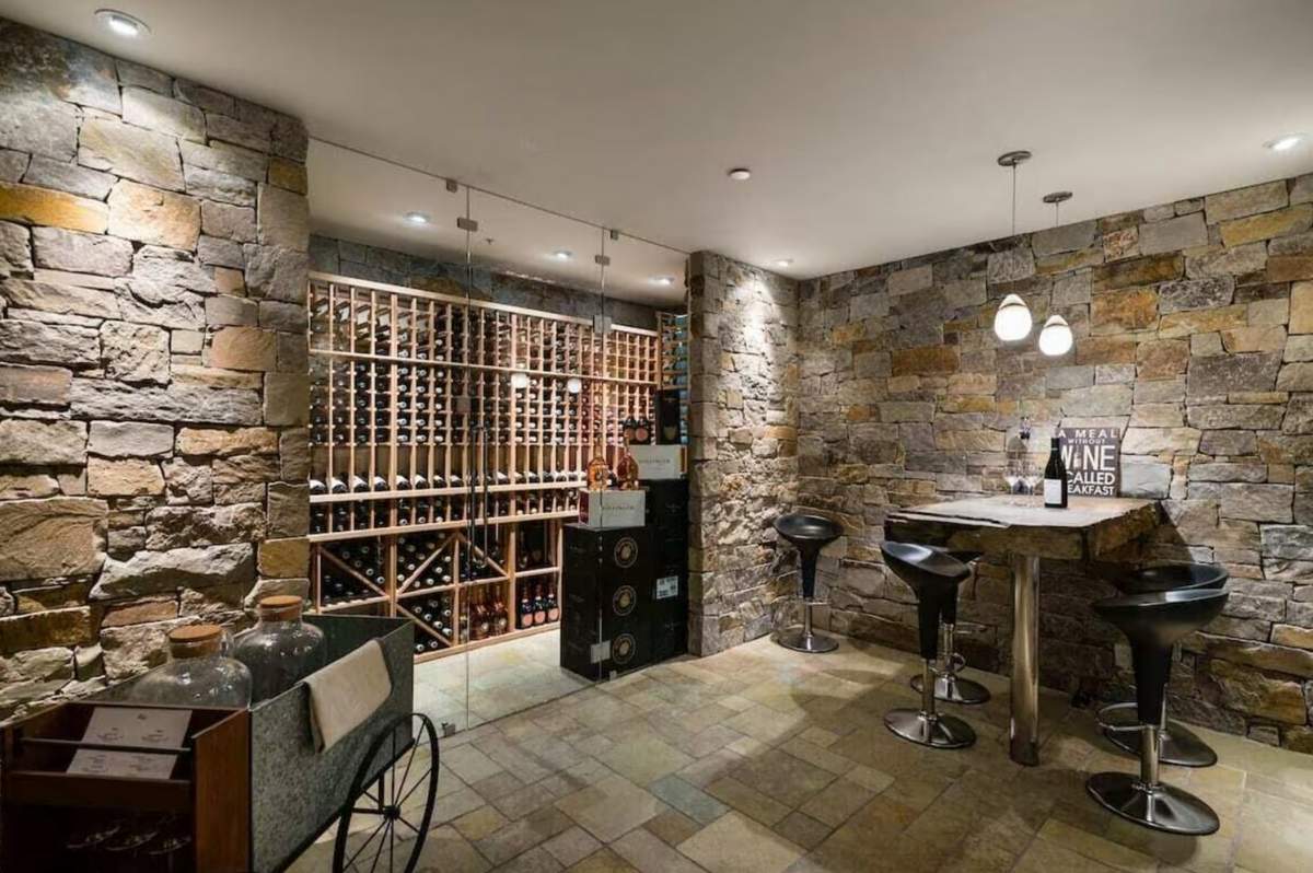 Belmont Estate wine cellar