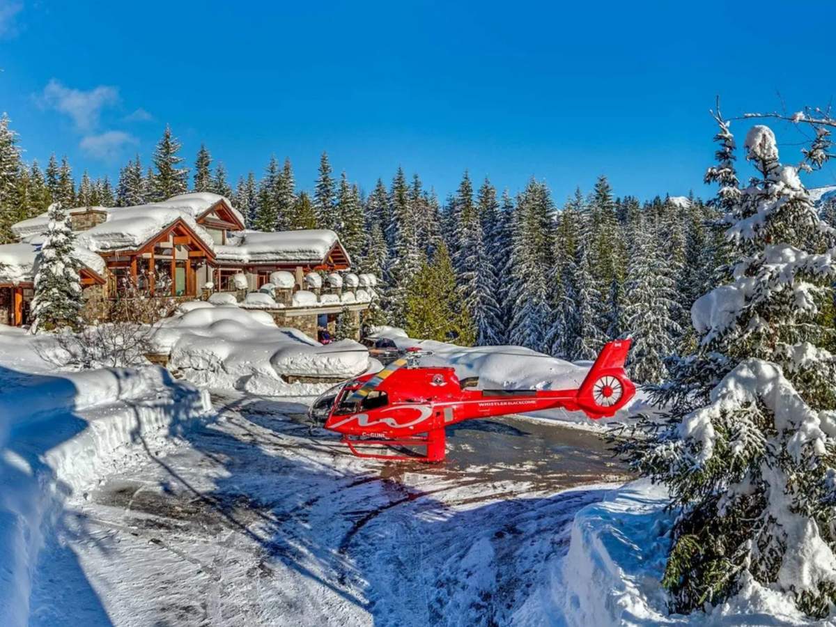 Belmont Estate helicopter ski chalet rental whistler