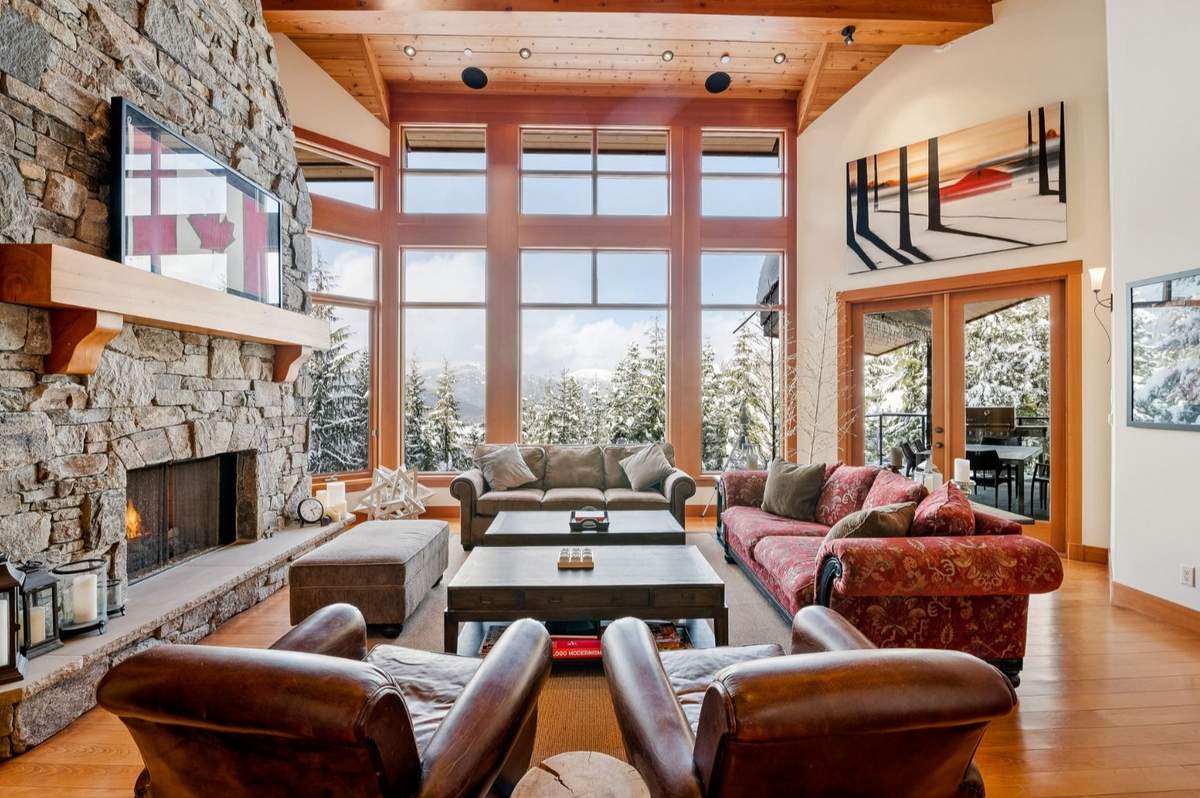 Slope Slide Chalet living room