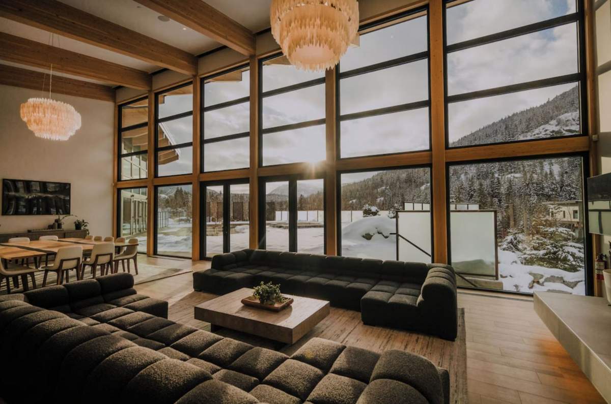 Wedge Mountain Lodge and Spa chalet rental interior