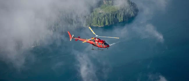 Sonora Resort helicopter excursions Experience an eagle eye view of B.C. pristine wilderness